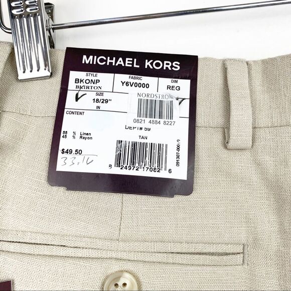 Michael Kors Linen Blend Dress Pants Youth 18R - Picture 7 of 8